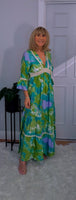 Emilie Tie-Dye Dress Green