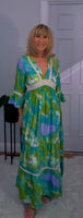 Emilie Tie-Dye Dress Green