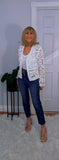 Lana Crochet Cardigan White
