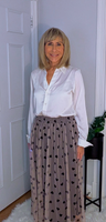 Annalise Tulle Skirt (Beige)
