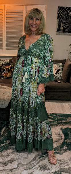 Florrie Gypsy Dress  Green