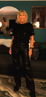 Anaise Sparkly Top Black Short Sleeve