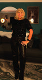 Anaise Sparkly Top Black Short Sleeve
