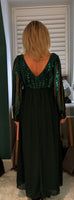 Robyn Sequin Dress  Emerald Green