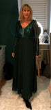 Robyn Sequin Dress  Emerald Green