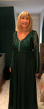 Robyn Sequin Dress  Emerald Green