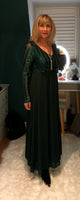 Robyn Sequin Dress  Emerald Green