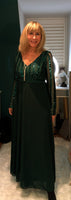 Robyn Sequin Dress  Emerald Green