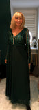Robyn Sequin Dress  Emerald Green