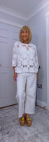 Tara Crocheted Floral Top – 100% Cotton Boho  Layer