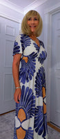 Gianna Dress – Soft Jersey Floral Dress with Shirred Waist (Sizes 8–18)