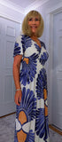 Gianna Dress – Soft Jersey Floral Dress with Shirred Waist (Sizes 8–18)