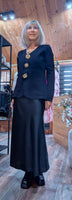 Gayle Jewel Button Cardigan –  Black