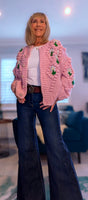 Alexie -Rose Chunky Cardigan- Pink
