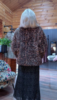 Minnie Leopard Faux Fur Coat – with Side Pockets