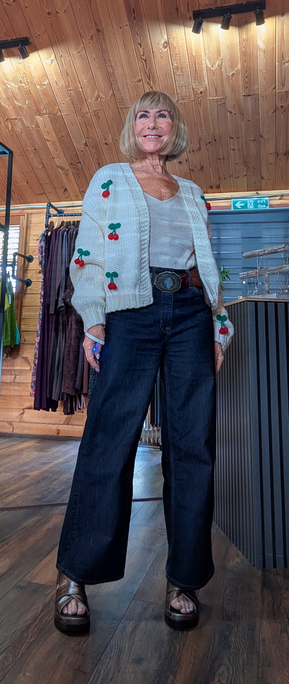 Mimi Cherry Knit Cardigan