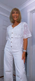 Mindy Crochet Cardigan – Vintage Puff Sleeve Knitwear