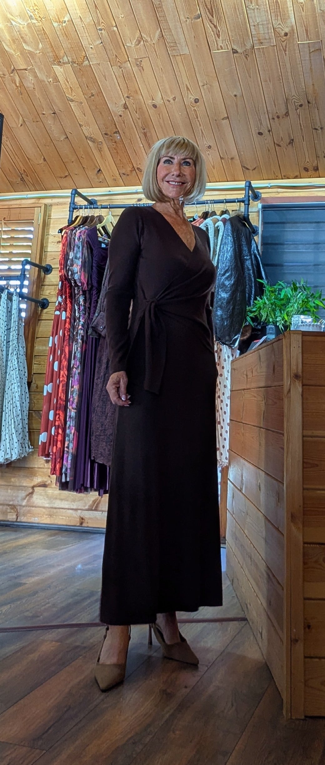 Libby Wrap-Style Maxi Dress