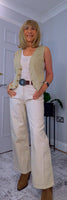 Sydney – V-Neck Sparkly Waistcoat in Gold or Silver