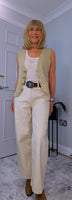 Sydney – V-Neck Sparkly Waistcoat in Gold or Silver