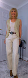 Sydney – V-Neck Sparkly Waistcoat in Gold or Silver