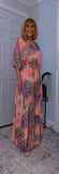 Elodie Bohemian Silk Maxi Dress