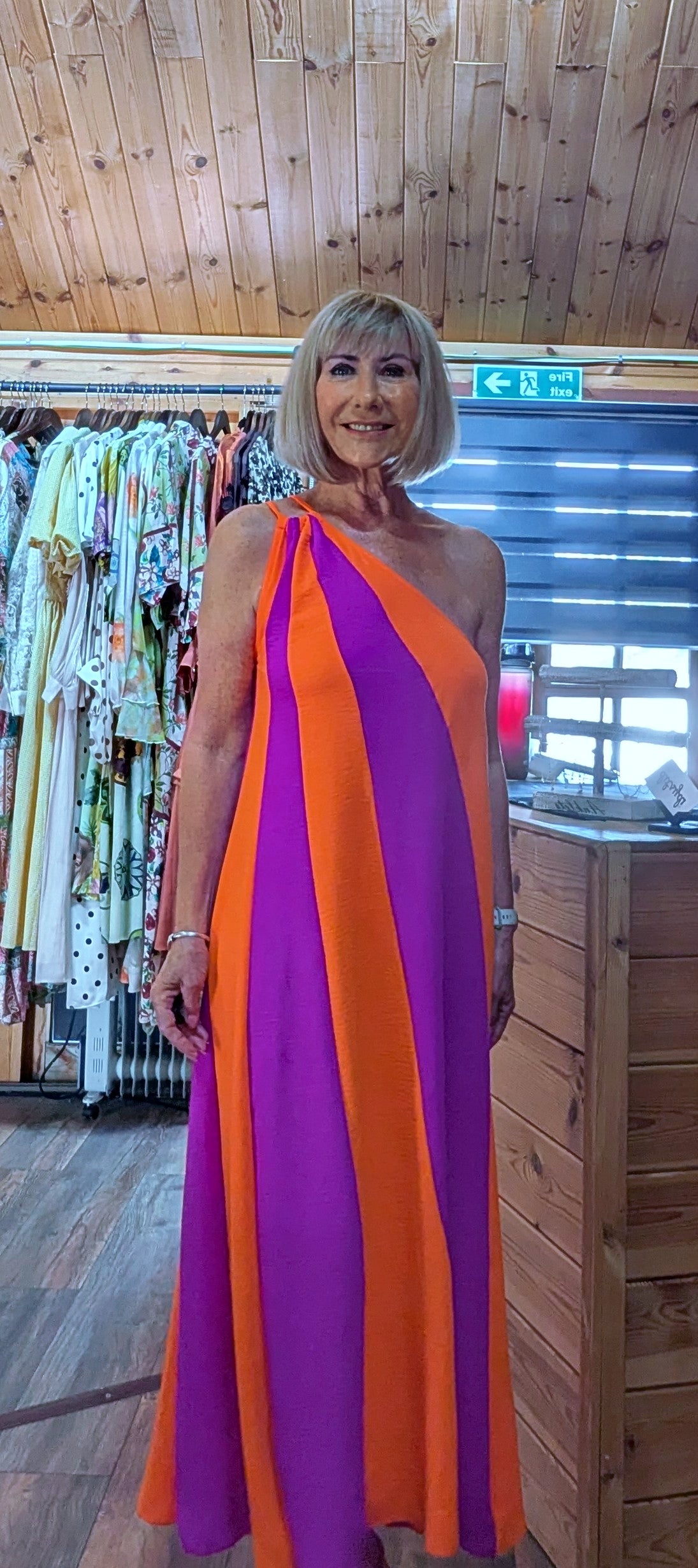 One shoulder occasion dress