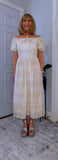 Dorothy Ivory Embroidered Cotton Midi Dress