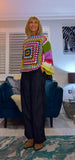 Pansy Crochet Sweater- Vintage Style