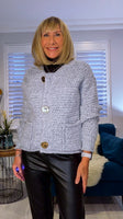 Hilda – Soft Chunky Cardigan with Pockets & Luxe Button Detail