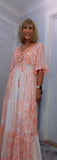 Vienna Maxi Dress – Coral  Boho Style