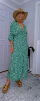 Romy Kimono Style Maxi Dress – Pink or Green Animal Print
