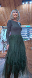 Anastasia Tulle Dress - Waterfall Skirt & Scoop Neck Sweater Top