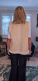Bernadette Faux Fur Gilet – Soft Beige