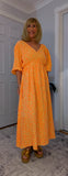 Roma Boho Cotton Dress – Vivid Summer Colours & Puff Sleeves