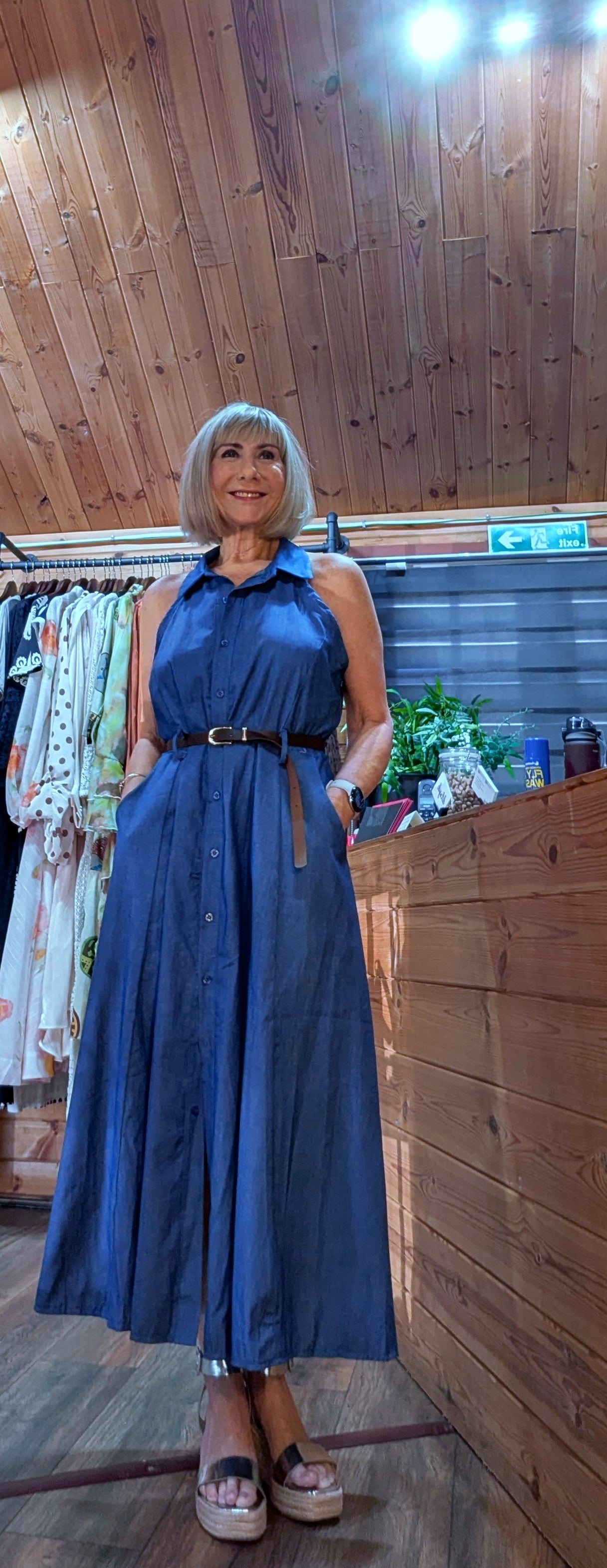 DitsyDi Raven Made in Italy cotton summer dress