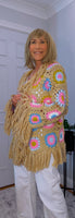 Ora Crochet Cardigan Beige