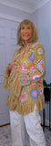 Ora Crochet Cardigan Beige