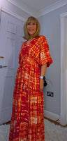 Elodie Bohemian Silk Maxi Dress
