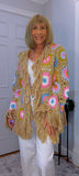 Ora Crochet Cardigan Beige