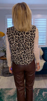Jada – Sleeveless Leopard Print Gilet Cardigan