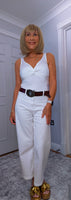 Bess Bodysuit – White Twist Bust Fitted Bodysuit (Non Returnable)