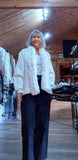 Judy Faux Fur Jacket- Soft Beige- Ivory