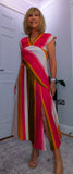 Emmy Linen Look Midi Dress – Fuchsia or Rust for Petites