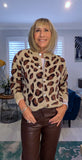 Bibi – Soft Chunky Leopard Print Cardigan