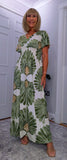 Gianna Dress – Soft Jersey Floral Dress with Shirred Waist (Sizes 8–18)