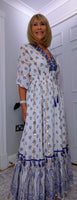 Trixiebelle Sequin Maxi Dress – Blue