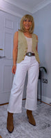 Sydney – V-Neck Sparkly Waistcoat in Gold or Silver