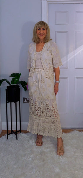 Tonia Embroidered Bohemian Skirt