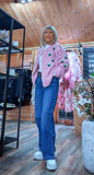Alexie -Rose Chunky Cardigan- Pink
